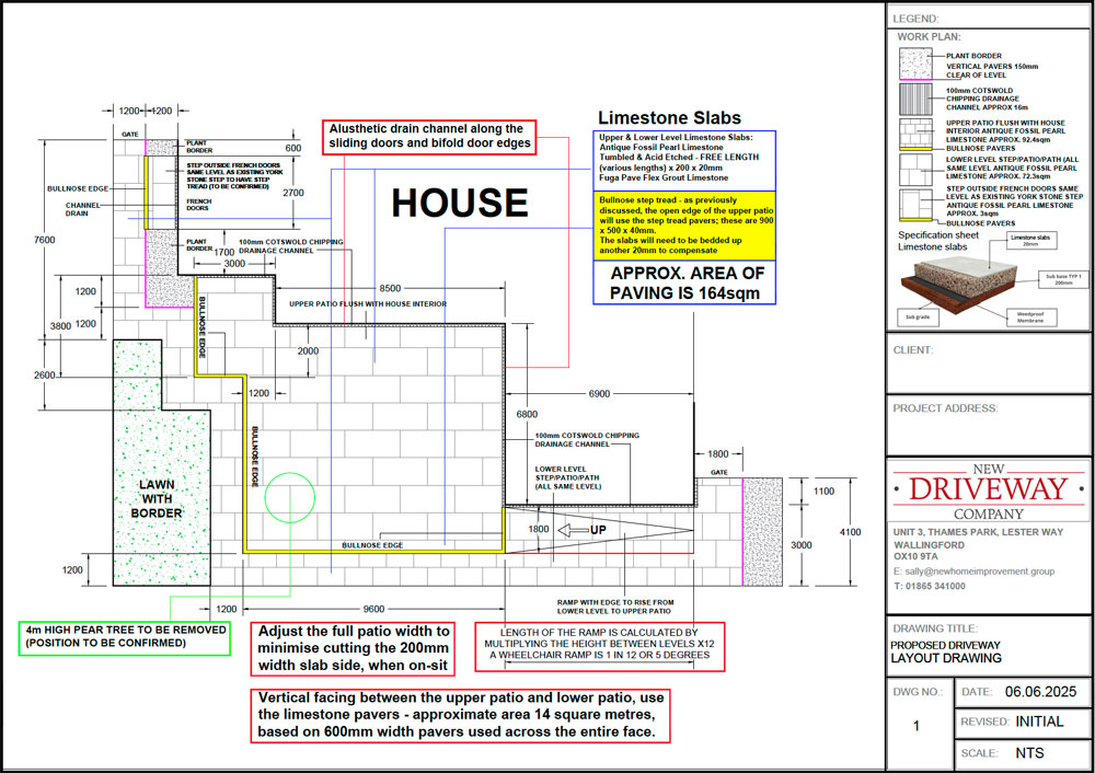 Patio and ramp plans