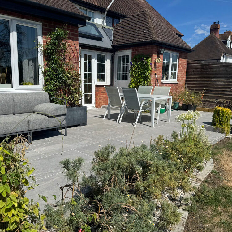 Accessible Resin Driveway and Porcelain Patio, Abingdon. Accessible Living Company