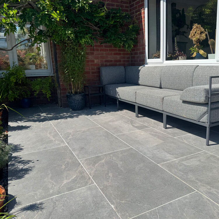 Accessible Resin Driveway and Porcelain Patio, Abingdon. Accessible Living Company